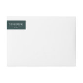 Pinecone Christmas Address Label (Vorderseite)