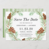 Pinecone comunale Casa Rusca Save The Date (Vorne/Hinten)