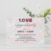 Pinecone Evergreen Red Berries Verlobung Einladung (Stehend Vorderseite)