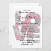 Pinecone Evergreen RedBerries-LIEBE Probe Einladung (Vorne/Hinten)