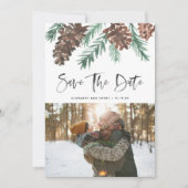 Pinecone Evergreen Save The Date (Vorderseite)