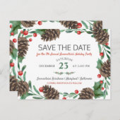 Pinecone| Feiertag Ankündigungspostkarte (Vorne/Hinten)