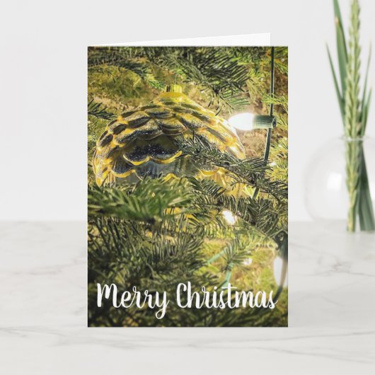 Pinecone Feiertagskarte (Vorderseite)