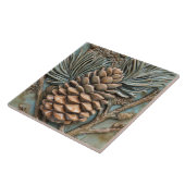 Pinecone & Foliage Imitats Relief Fliese (Seite)