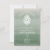 Pinecone Green Wassercolor Hochzeit speichern das