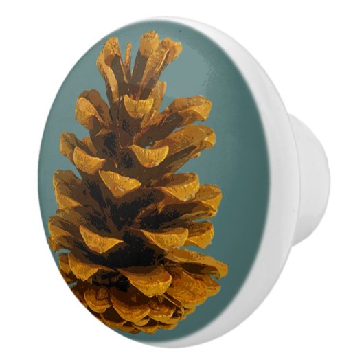Pinecone-Keramik Keramikknauf (Rechts)