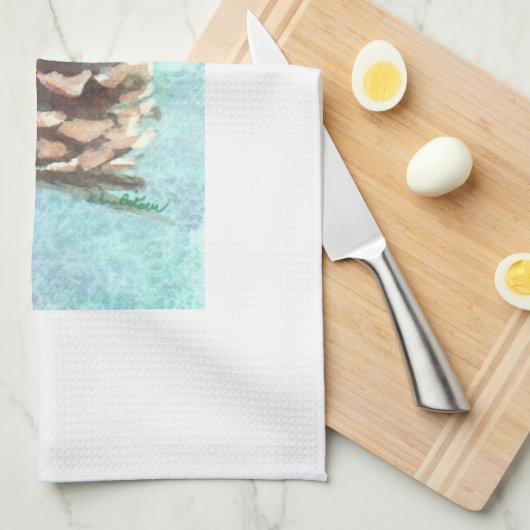 Pinecone Küchen-Geschirrtuch Handtuch (Viertel Falte)