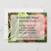 Pinecone mit Holly Custom Christmas Einladungen (Rückseite)