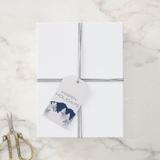 Pinecone Mountains - Geschenk Geschenkanhänger (Mit Garn)