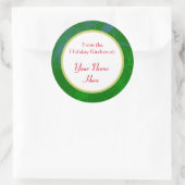 Pinecone Muster Custom Holiday Baking Stickers (Tasche)