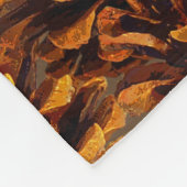 Pinecone Muster rustikale Fall Natur braunes Schwa Fleecedecke (Ecke)