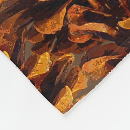 Pinecone Muster rustikale Fall Natur braunes Schwa Fleecedecke (Ecke)