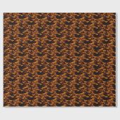 Pinecone Muster rustikale Fallnatur Geschenkpapier (Flach)