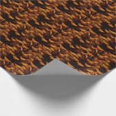 Pinecone Muster rustikale Fallnatur Geschenkpapier (Ecke)