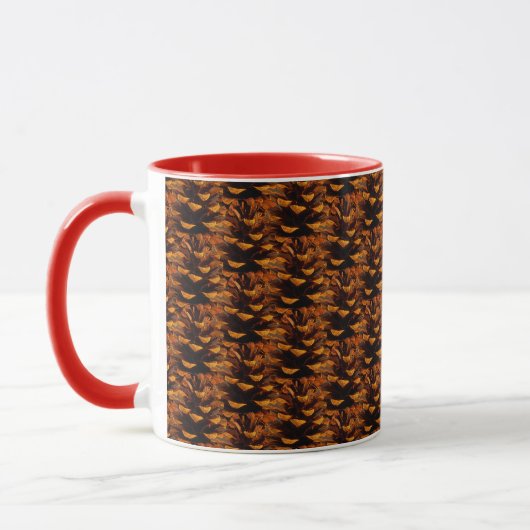 Pinecone Muster rustikale Fallnatur Tasse (Links)