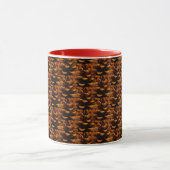 Pinecone Muster rustikale Fallnatur Tasse (Zentrum)