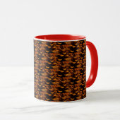 Pinecone Muster rustikale Fallnatur Tasse (VorderseiteRechts)