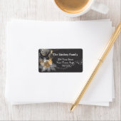 Pinecone Ornamente Weihnachten Adressaufkleber (Insitu)