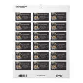 Pinecone Ornamente Weihnachten Adressaufkleber (Vorne)