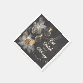Pinecone Ornamente Weihnachten Serviette (Ecke)