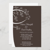 Pinecone Pine Tree Thema Hochzeit Einladung (Vorne/Hinten)