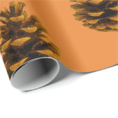 Pinecone rustica geschenkpapier (Rolleneckpunkt)