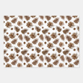 Pinecone Rustica Geschenkpapier Set (Vorderseite 3)