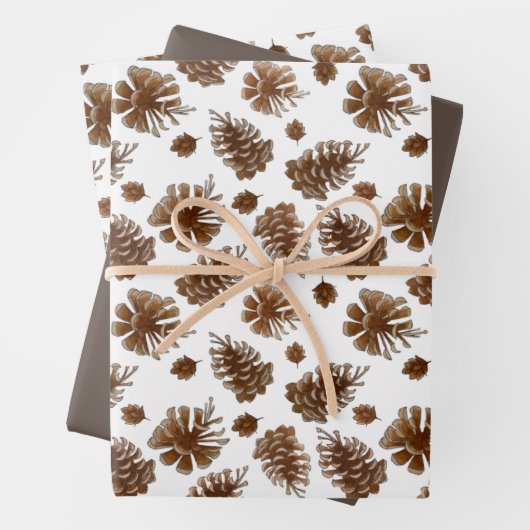Pinecone Rustica Geschenkpapier Set (Beispiel)