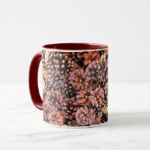Pinecone rustikaler Fall bunt Winter braun Tasse (Vorderseite Links)