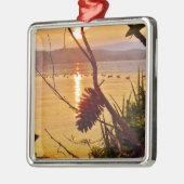 Pinecone Silbernes Ornament (Links)