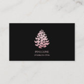 Pinecone Sparkling Pink Visitenkarte (Vorderseite)