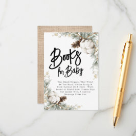 Pinecone Spruce Books für Babyverpackungen Begleitkarte