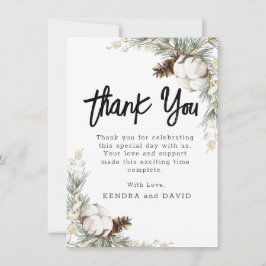 Pinecone Spruce Flat Danke Karte