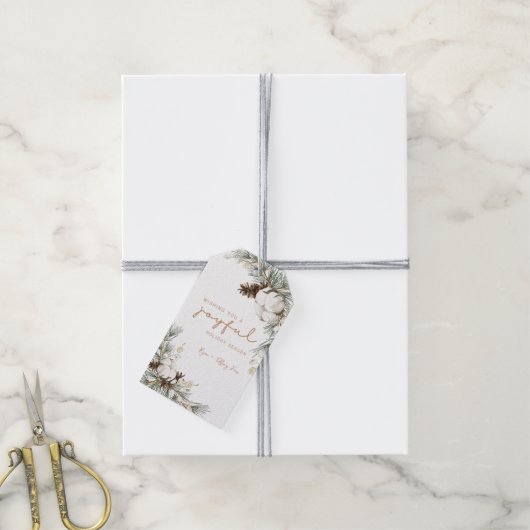 Pinecone Spruce Weihnachtsgeschenk Geschenkanhänger (Mit Garn)