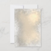 Pinecone String Lights Winter Probe Dinner Einladung (Rückseite)