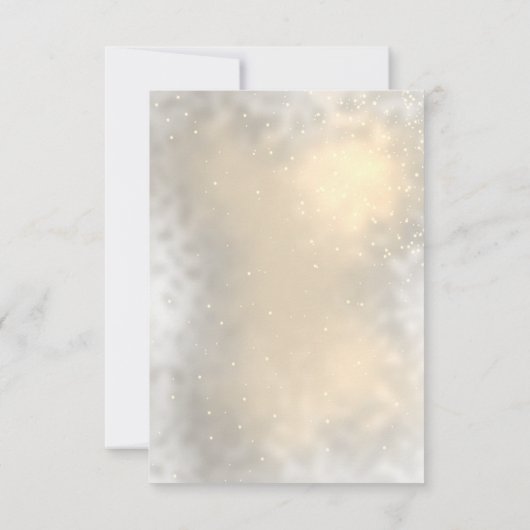 Pinecone String Lights Winter Probe Dinner Einladung (Rückseite)