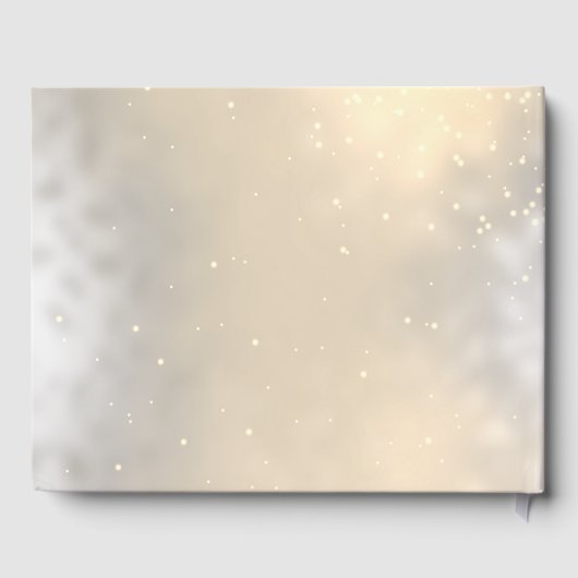 Pinecone String Lights Winter Wedding Gästebuch (Rückseite)