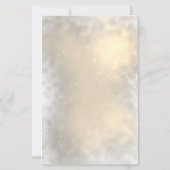 Pinecone String Lights Winter  Wedding Menu Card (Rückseite)