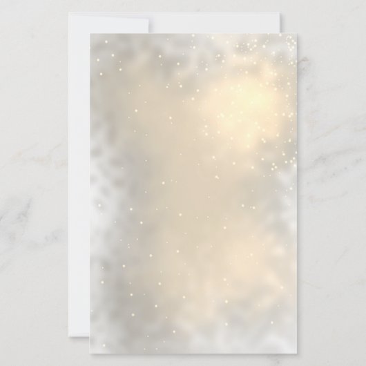 Pinecone String Lights Winter  Wedding Menu Card (Rückseite)