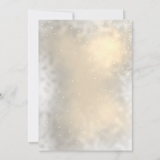 Pinecone String Lights Winter Wedding UAWG Einladung (Rückseite)