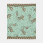 Pinecone und Not leidende Zickzack Streifen Fleecedecke (Vorderseite)