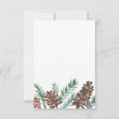 Pinecone Vielen Dank, dass Sie Script Flat Card Einladung (Rückseite)
