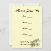 Pinecone Vintag Art Collection Einladung (Rückseite)