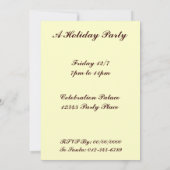 Pinecone Vintage Kunst, Dichtung und Musik Einladung (Rückseite)