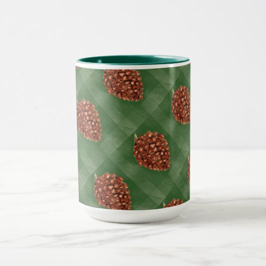 Pinecone Wasserfarbe Tasse (Zentrum)