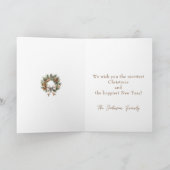 Pinecone Wreath Feiertagskarte (Innenseite)