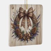 Pinecone Wreath Keramikornament (Rechts)