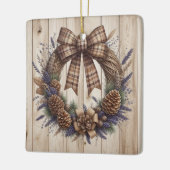 Pinecone Wreath Keramikornament (Links)