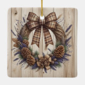 Pinecone Wreath Keramikornament (Rückseite)