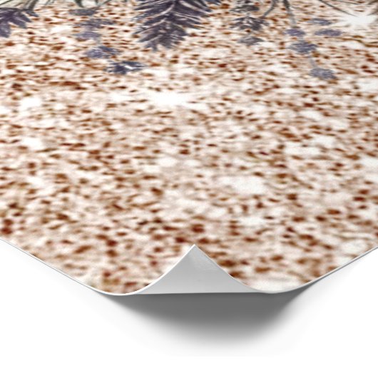 Pinecone Wreath Poster (Ecke)